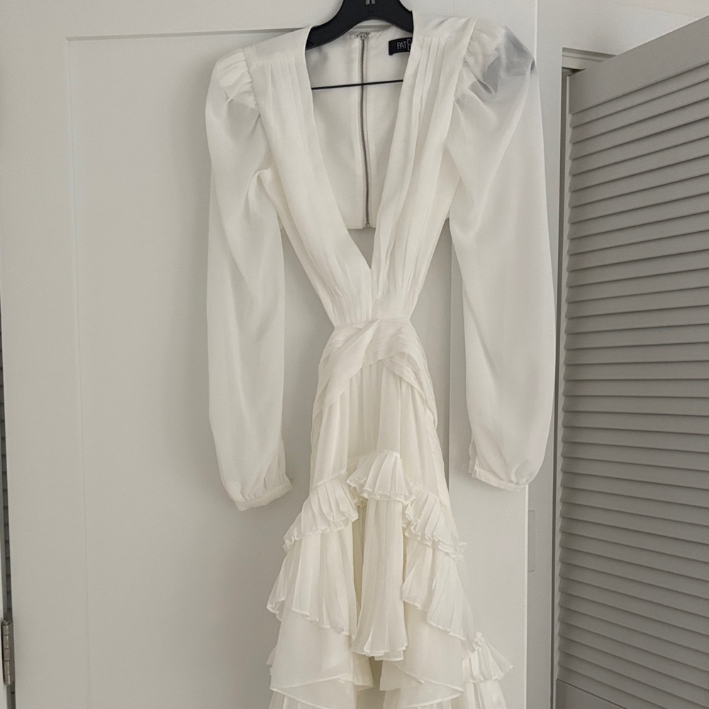 PatBO White Cutout Ruffle Mini Dress - Picture 4 of 5